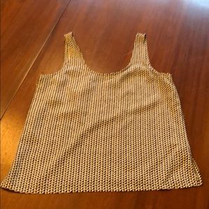 Mad well black and white tank